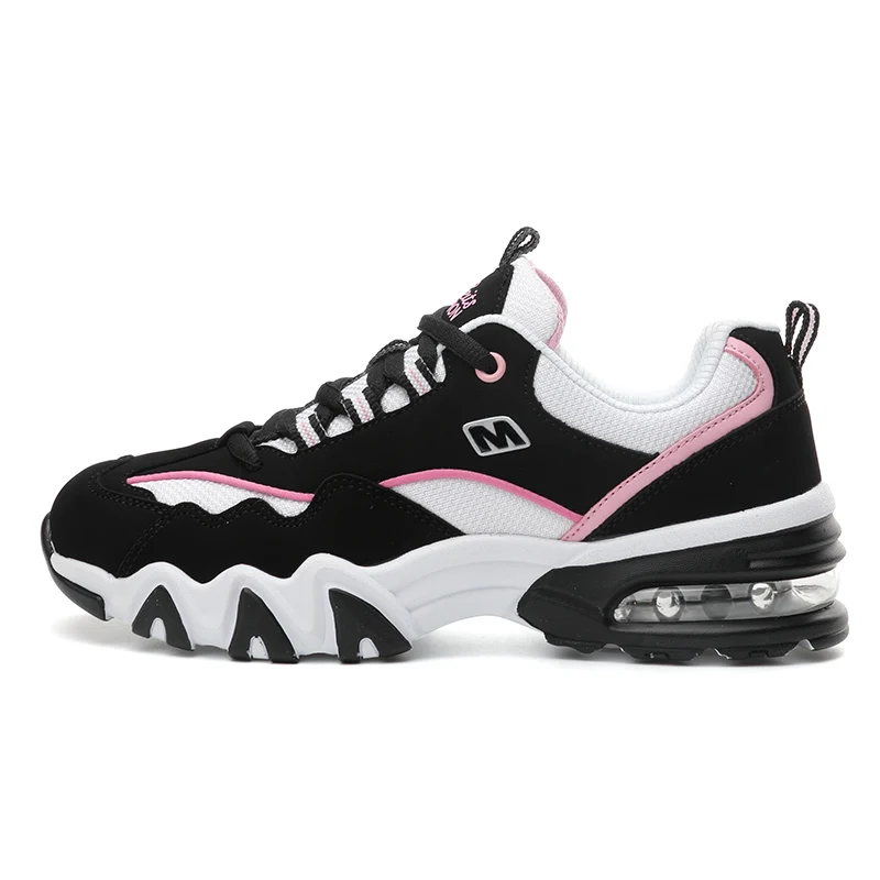 Наивысшего качества мужские кроссовки для бега женская обувь с воздушной подушкой дышащая сетка спортивная Женская бегун спортивный уличная прогулочная обувь betis - Цвет: Black pink Sneaker