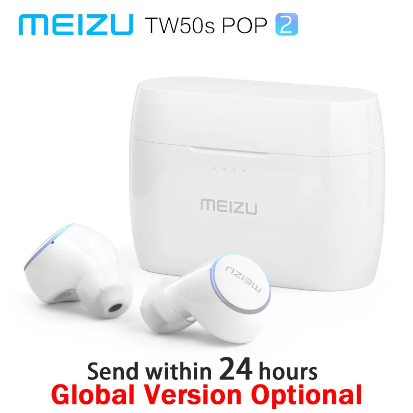

Meizu POP 2 POP2 TW50S Wireless Earphone Bluetooth 5.0 Headset Mini In-Ear Earbuds Waterproof Wireless Charging Global Version