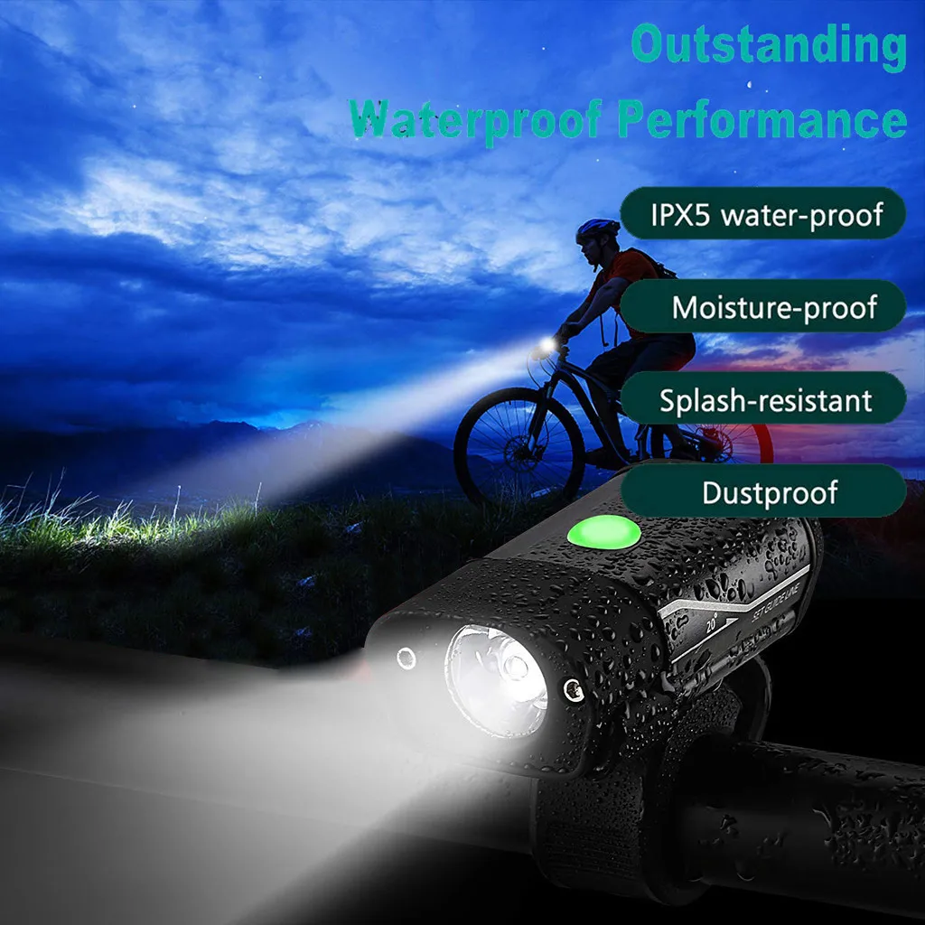 Bike Accessories Bike Light USB Rechargeable Waterproof Bicycle Light Cycling Front Light Luz Bicicleta