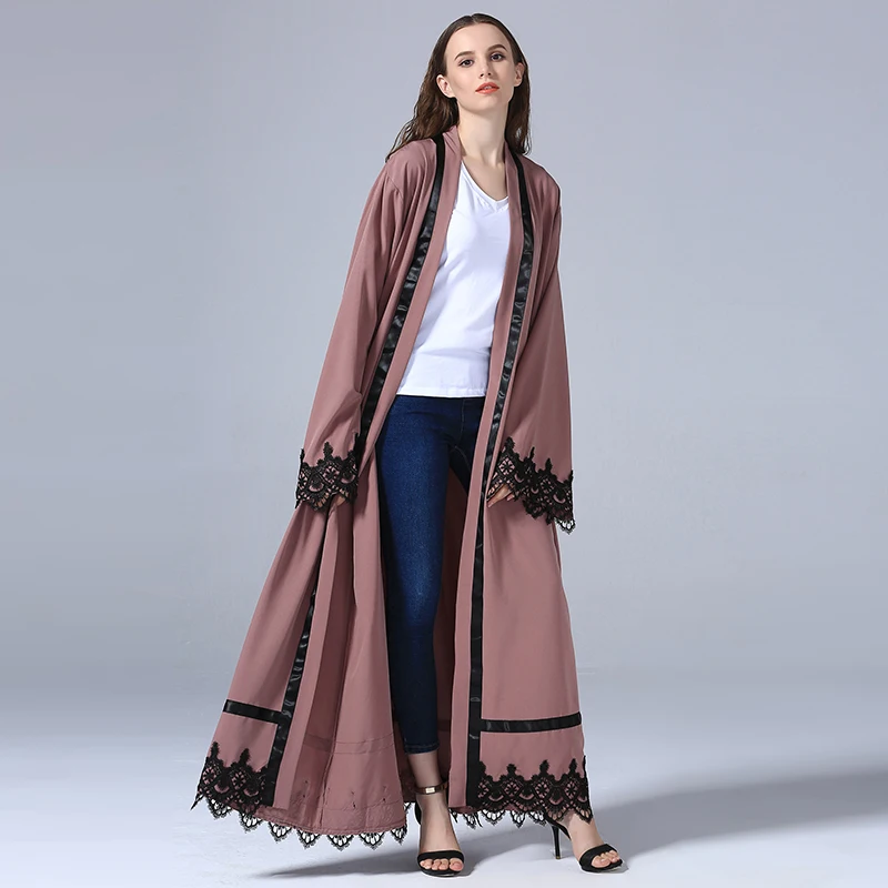 Premium-polyester-Dress-Women-Middle-models-pearl (2)