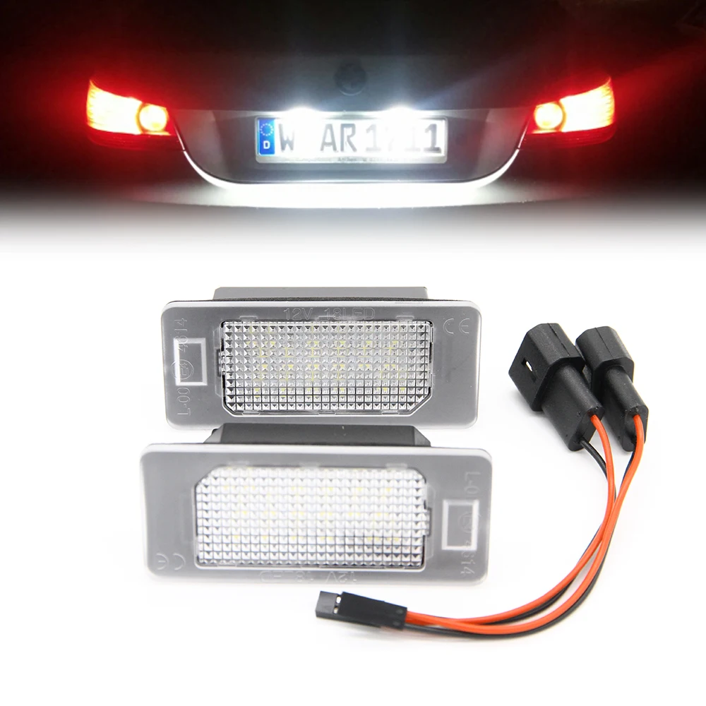 Free shipping White Error Free Led License Plate Light for BMW E82 E88