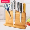 Высокое качество многофункциональный бытовой кухонный держатель для ножей Кухня кухонные принадлежности бамбуковый магнитный держатель для ножей подставка для ножей ► Фото 2/6