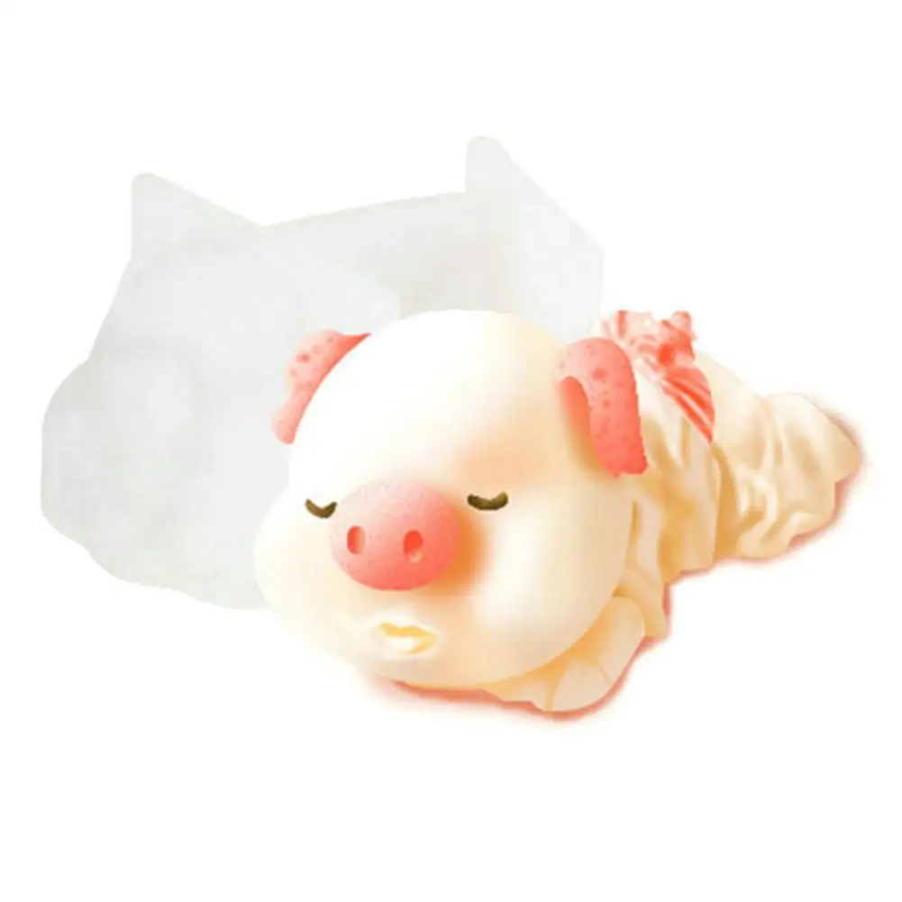 

3D Pig Silicone Mousse Cake Chocolate Candy Pig Shape Mold Dessert Bakeware Tool Cute