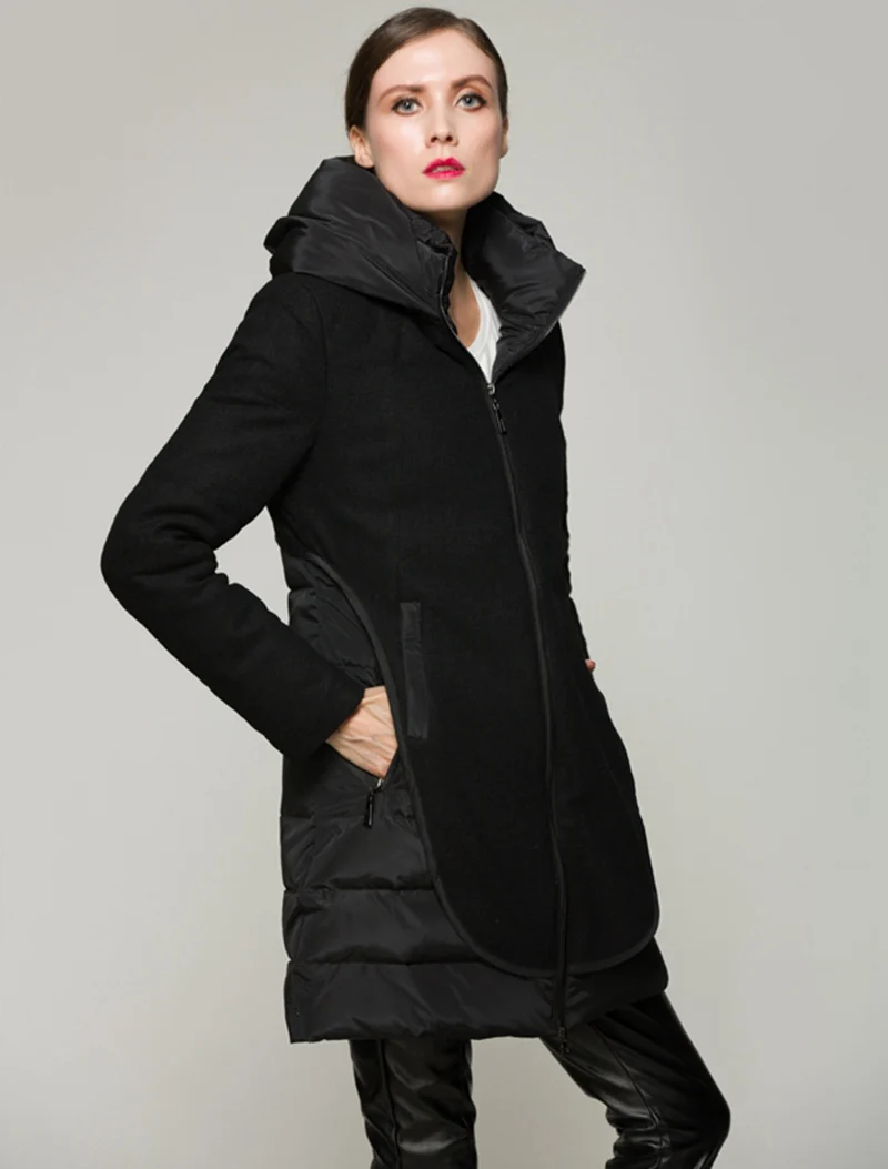 Topfurmall) осень-зима Для женщин Подпушка Мужские парки Пальто для будущих мам с Капюшоном 80% утка Подпушка модная верхняя одежда пальто 3XL vk3105