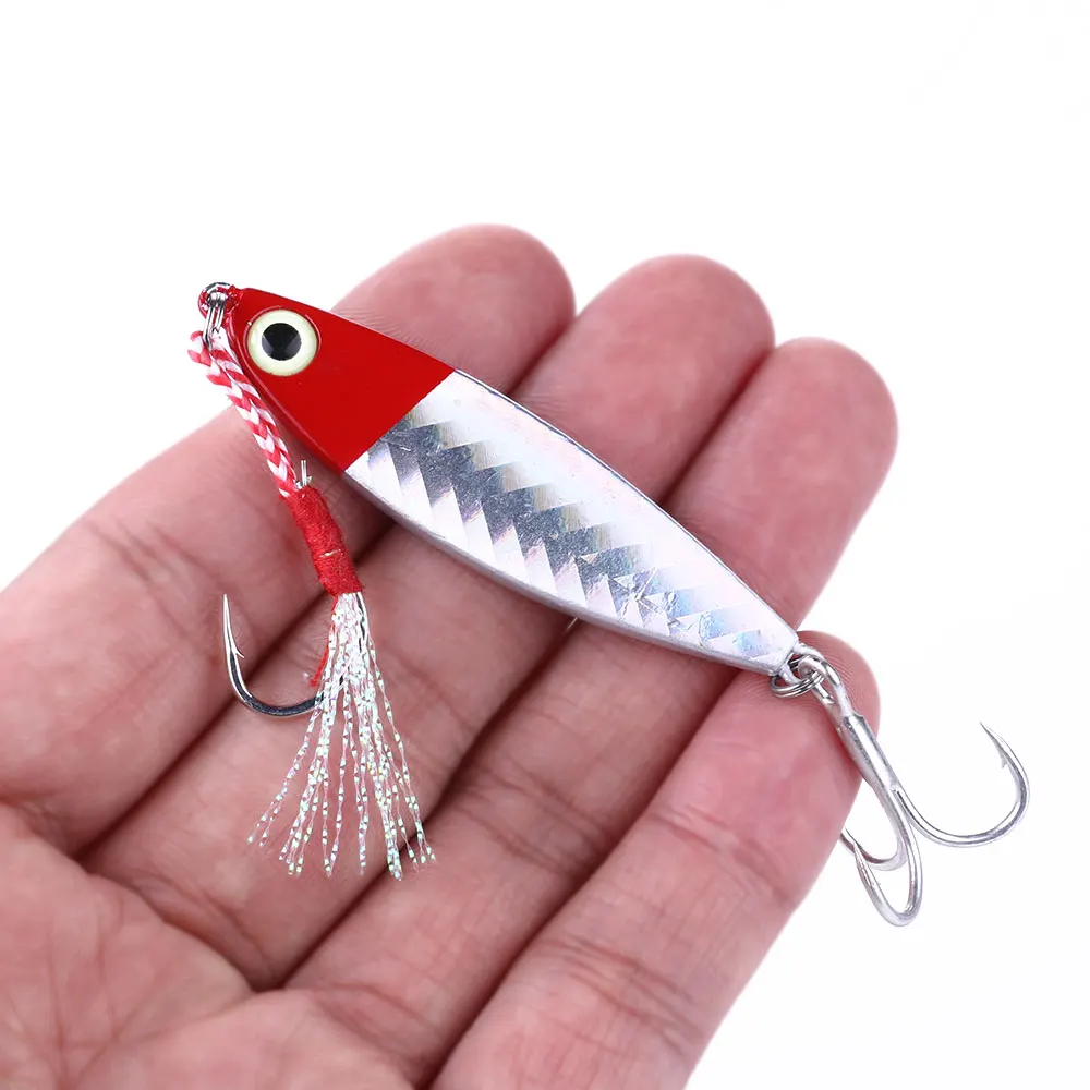 

2PC Metal Fishing Lures 7g&10g&15g & 20g Lead Fishing Tackle Metal Jigging Fishing Lure Artificial Hard Bait River Sea Fishing