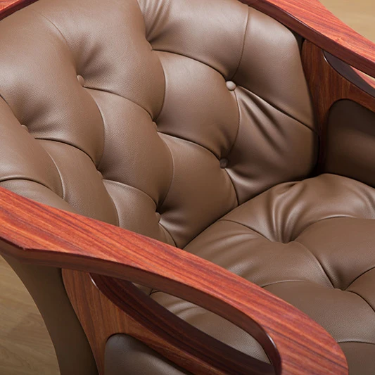 Minimalist modern antique High quality environmental simulation leather single sofa living room furniture elegant sofas