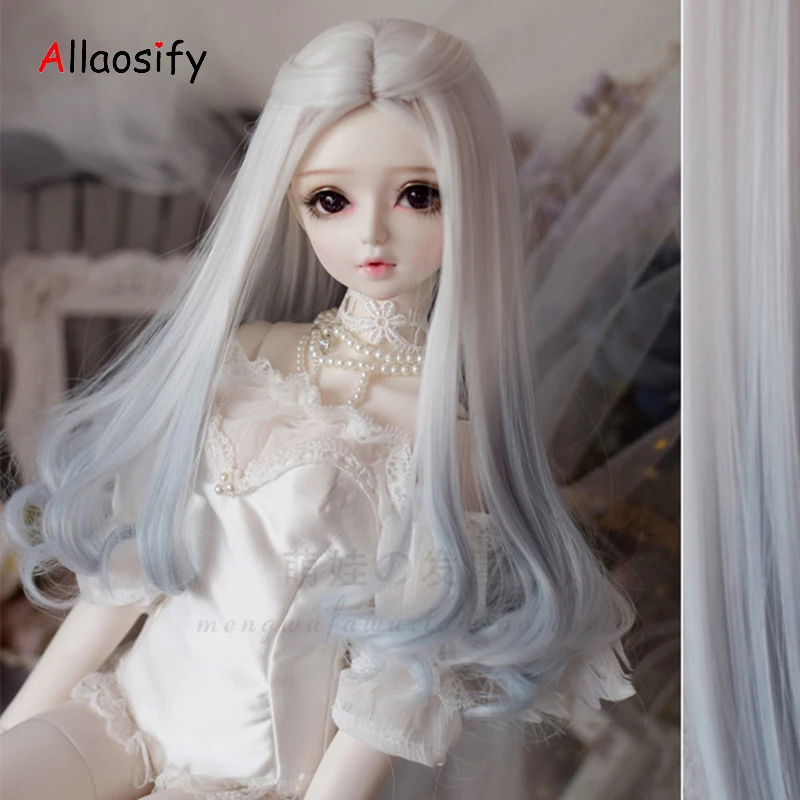 Allaosify 1/3 1/4 BJD парик длинные прямые куклы, аксессуары для волос для кукол милые BJD кукла парики синтетические волосы для куклы