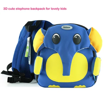 

High Quality 2019 brandChildren Cute 3D Elephone Backpack kids Schoolbag Cartoon Boy Girl Bags Kids Plush Mochila Infantil
