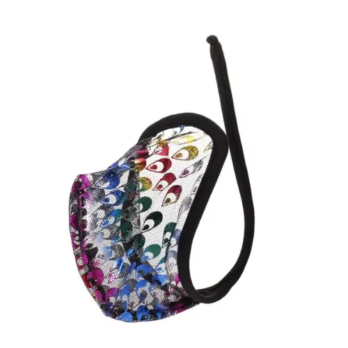 

SAF-Men Peacock Feather Pattern C - String Black