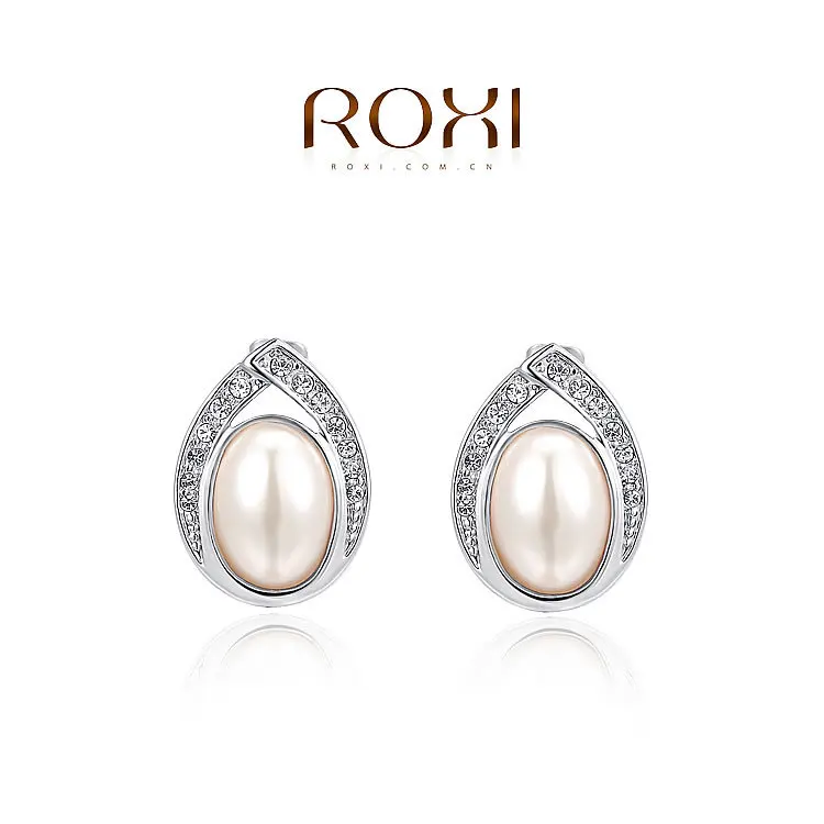 ROXI Gift Classic Genuine Austrian Crystals Fashion Red/ Green Zircon Water Drop Earrings Hot Sale For Party | Украшения и