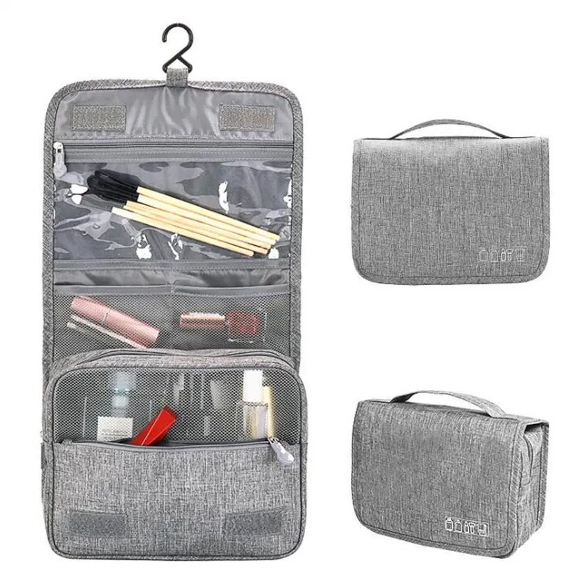 

JIARUO Hang up Hook Women Men Travel Business Cosmetic Makeup Organizer Bag Toiletry Travel Kit Portable Waterproof Bathroom