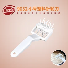 BAKEST небольшой Пластик вертушка на палочке Резак Fondant(сахарная) Пицца нож для торта набор инструментов для теста для лепки