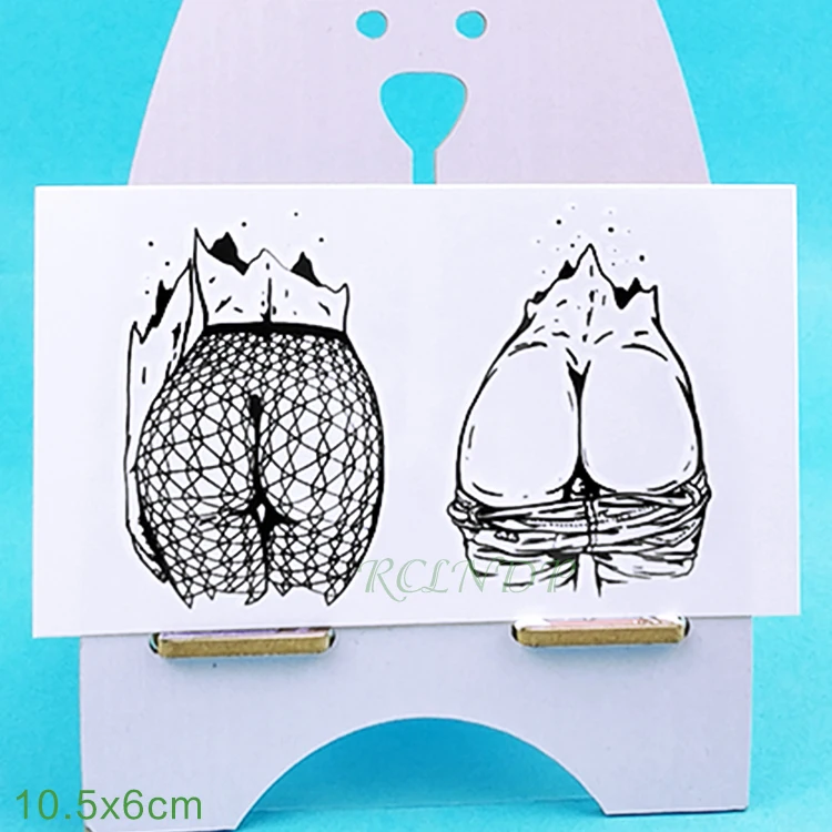

Waterproof Temporary Tattoo Sticker Sexy Buttocks Tatto Flash Tattoos Hips Fake Tatoo Tatouage Body Art For Girl Men Women