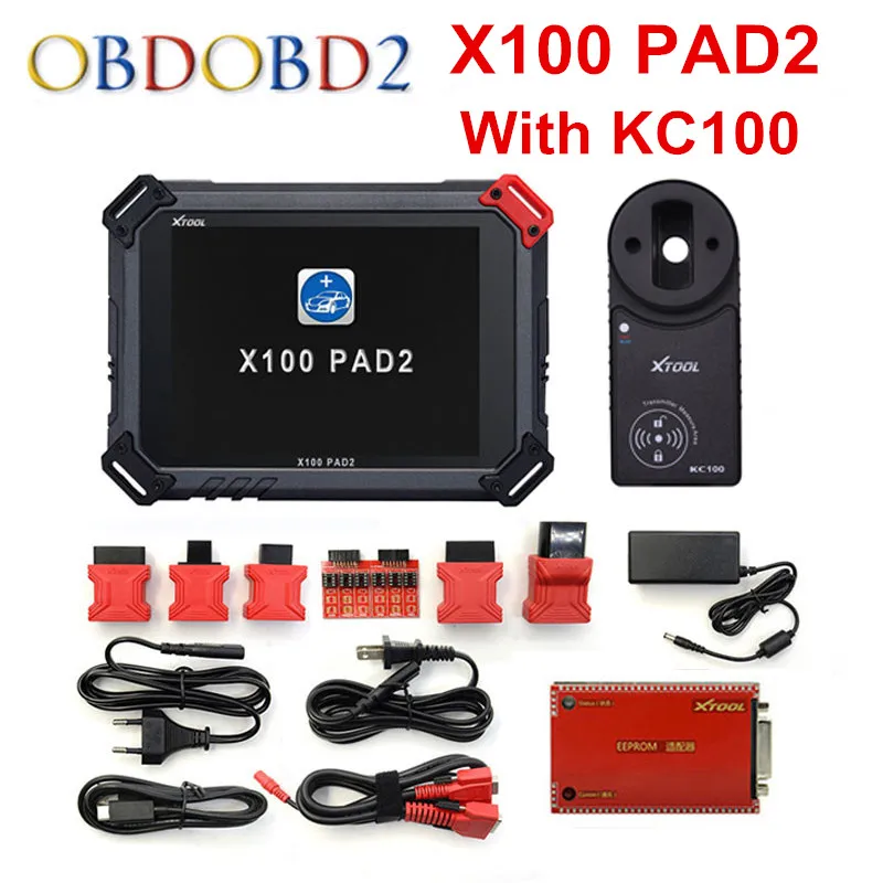 Оригинальный программатор автомобильных ключей XTOOL X100 Pad2 Pro с KC100 для VW 4th 5th PAD 2 EPB