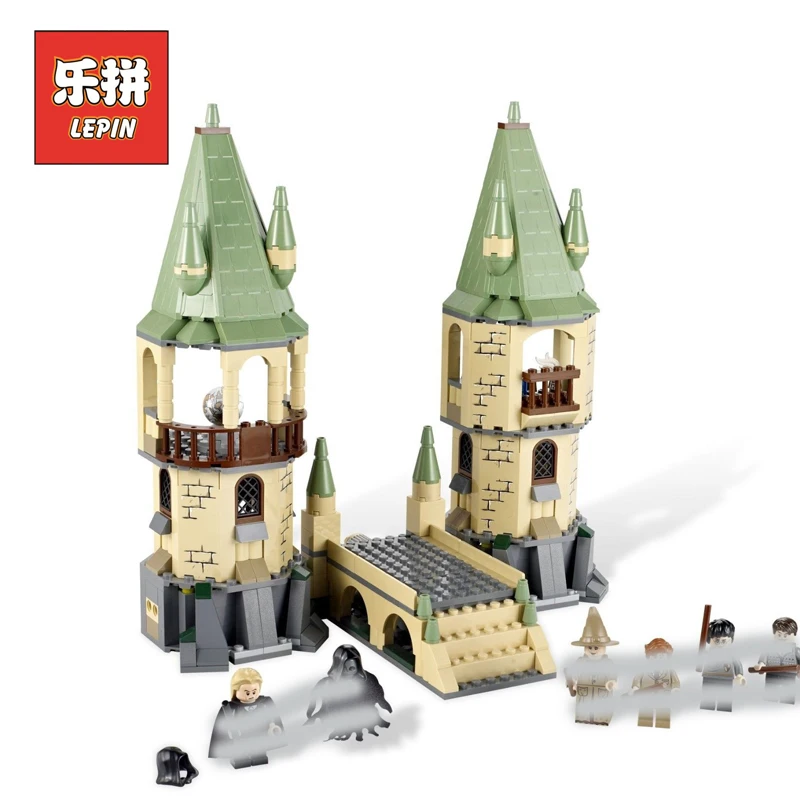 

Lepin Movie Blocks 16028 the Magic School Hogwarts Castle Set 4867 Model Building Kits Bricks Legoinglys Educational DIY Toys