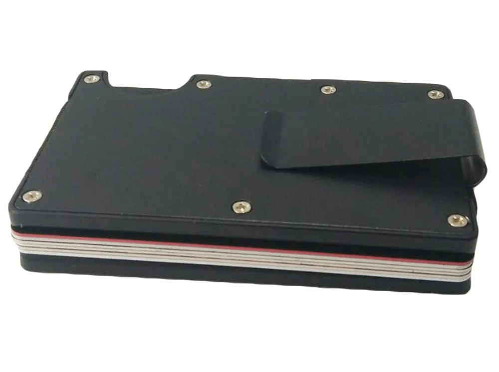 Artmi RFID Wallet Money Clip Aluminum Card Holder for Him
