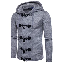 2017 New style top winter casual sweater men's keep warm national wind Hooded Sweater thickening coat men Horn button decorate 2017 New style top winter casual sweater men's keep warm national wind Hooded Sweater thickening coat men Horn button decorate