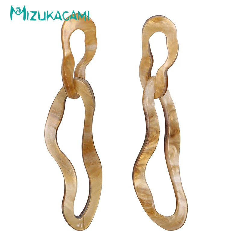 

Earings Real Trendy Earing Oorbellen 2018 Fashion New Creative Acrylic Earrings Twist Shape Net Style For Women Design