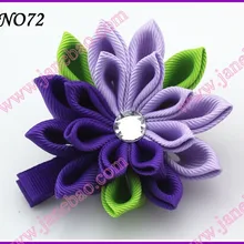 24 шт двухслойный цветок канзаши зажим смешанный цвет avaiable хорошее качество
