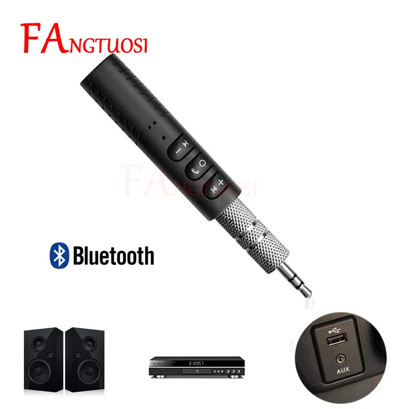 

FANGTUOSI Bluetooth Adapter For Car Music Audio Bluetooth Receiver Wireless Adapter 3.5mm Jack Handsfree For earphone Reciever