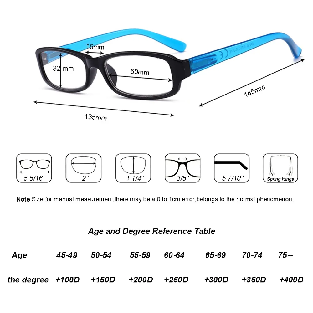 Тонкие очки для чтения для мужчин и женщин, легкие удобные полимерные очки с пружинным шарниром+ 1+ 1,5+ 2+ 2,5+ 3+ 3,5+ 4