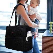 Сумка для коляски Bolsas Maternidade, сумки для подгузников, детские сумки для ухода за ребенком, сумка для беременных, сумка для мам, сумки для мам, детские вещи черного цвета
