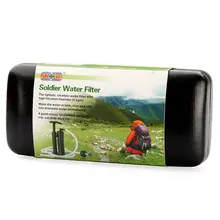 Чистый легкий 0,1 микрон 2000L портативный керамика Солдат фильтр для воды очиститель Открытый выживания пеший Туризм Кемпинг Аварийный
