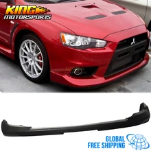 Для 2008- Mitsubishi Lancer EVO X JDM OE стиль переднего бампера губ Неокрашенный-PU Global по всему миру