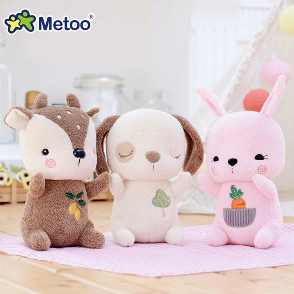 

21cm Kawaii Plush Stuffed Animal Cartoon Kids Metoo Toys for Girls Children Birthday Christmas Gift Deer Rabbit Dog Metoo Doll