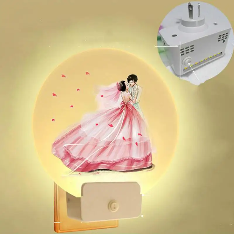

Bedroom Living Room Wall Lamp Bedside Plug in Baby Light Lamp Indoor Bathroom Mirror Decorate Bed Wall Acrylic Light