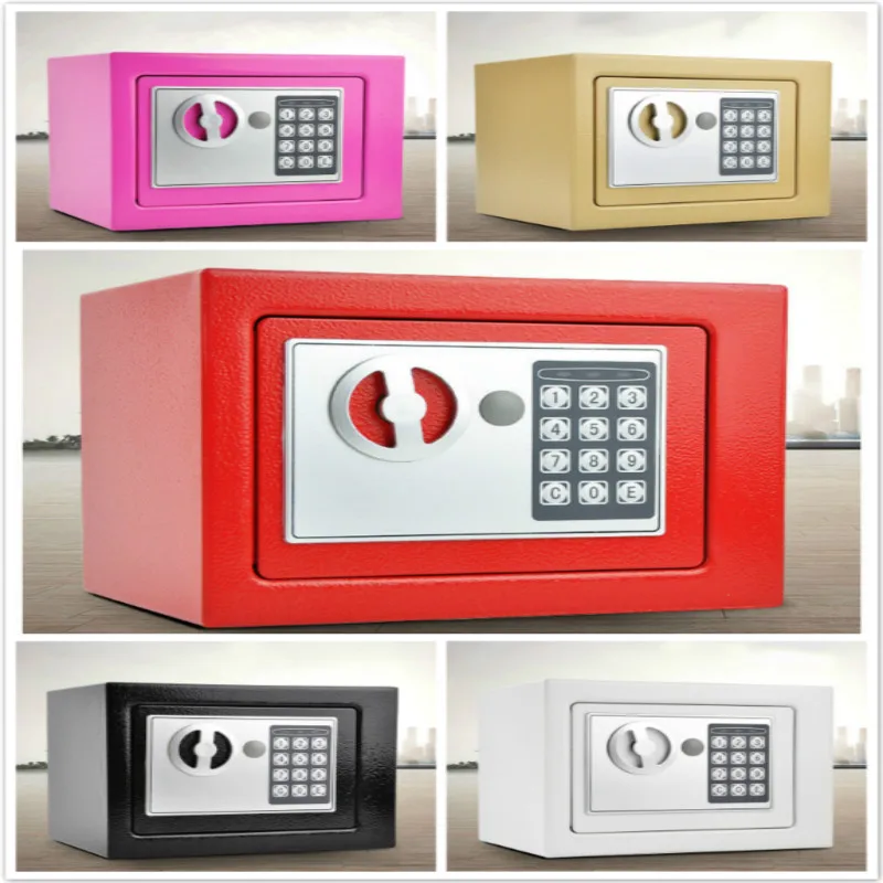 

Safe home small safe fingerprint password mini bed head all steel anti-theft safe invisible