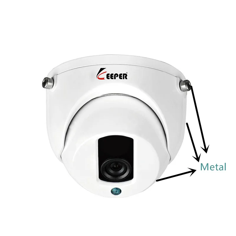 Хранитель камера наблюдения AHD общий металлический внешний вид безопасности закрытая система CCTV Проводной 2.0MP 1080P снаружи hd с монитором 3
