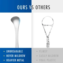 Нержавеющая сталь в форме ложки язык скребок для чистки свежего дыхания Очищающая зубная щетка гигиена полости рта инструменты