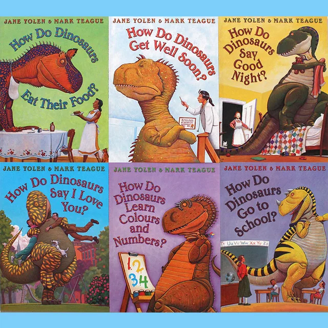 Buy 6 books/set How Do Dinosaurs funny children educational english book
