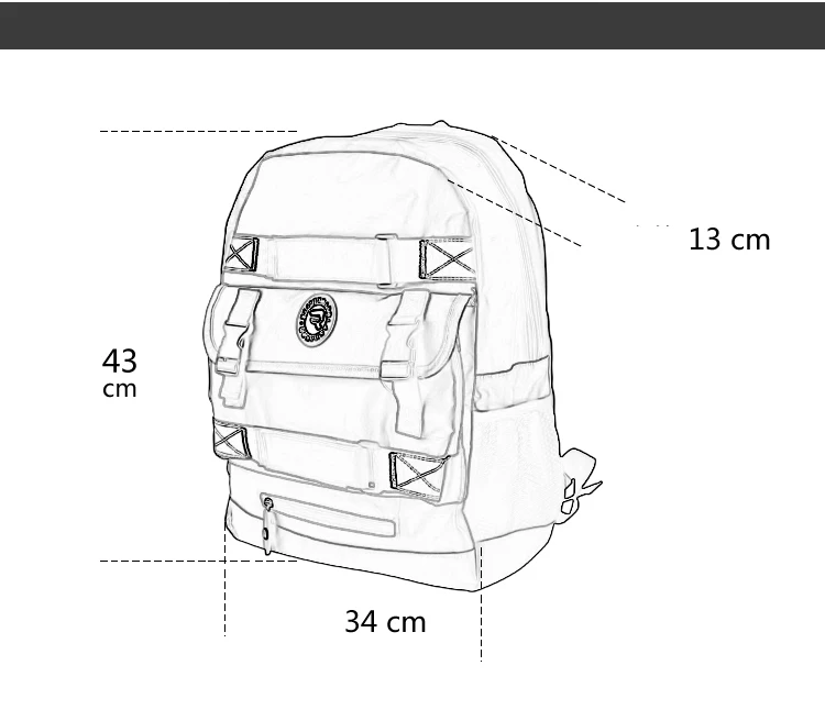 Скейтборд рюкзак для взрослых Студент Сумки На Плечо спортивные парусиновые прилив доска улица путешествия водонепроница