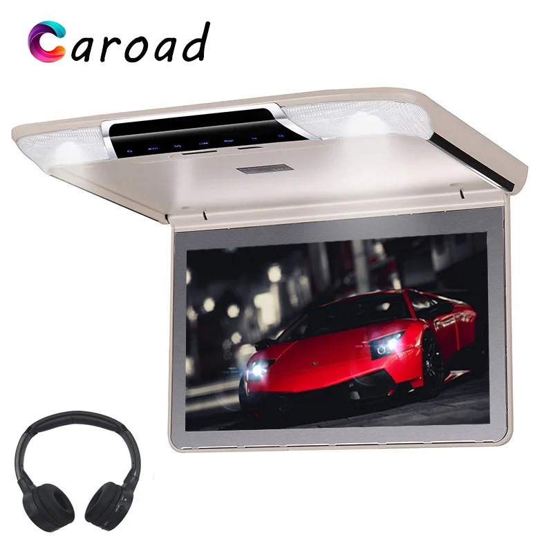 Caroad MP5 плеер 11 6 дюймов 1080P HD видео флип вниз монитор крыши автомобиля с USB SD IR/FM