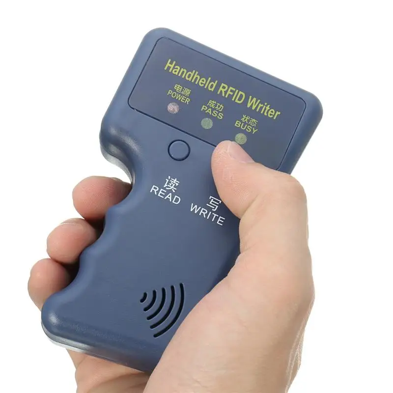 125khz RFID Reader Writer Copier Duplicater+5 Pcs T5577//EM4305 Writable Keyfobs