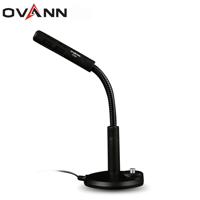 Us 118 Professionista Del Computer Microfono Microfone Da Tavolo A Collo Di Cigno Karaoke Per Pc Recording 35mm Stereo Jack Video Recrd