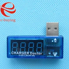 Цифровой USB Мобильный зарядный ток тестер напряжения метр мини USB зарядное устройство Доктор Вольтметр Амперметр