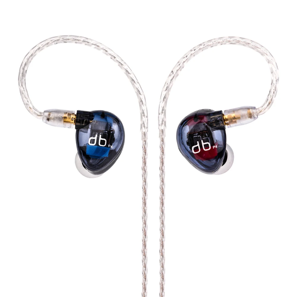 

Wooeasy TenHz P4 In Ear Earphone 4BA Drive Unit 4 Balanced Armature HIFI In Ear Monitoring Earphones With Detachable MMCX Cable