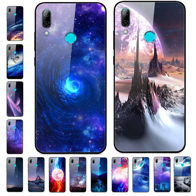 

For Huawei P Smart 2019 Case Tempered Glass Hard Back Cover For Huawei P Smart Plus psmart 2018 P Smart Z Phone Cases Soft Bumpe