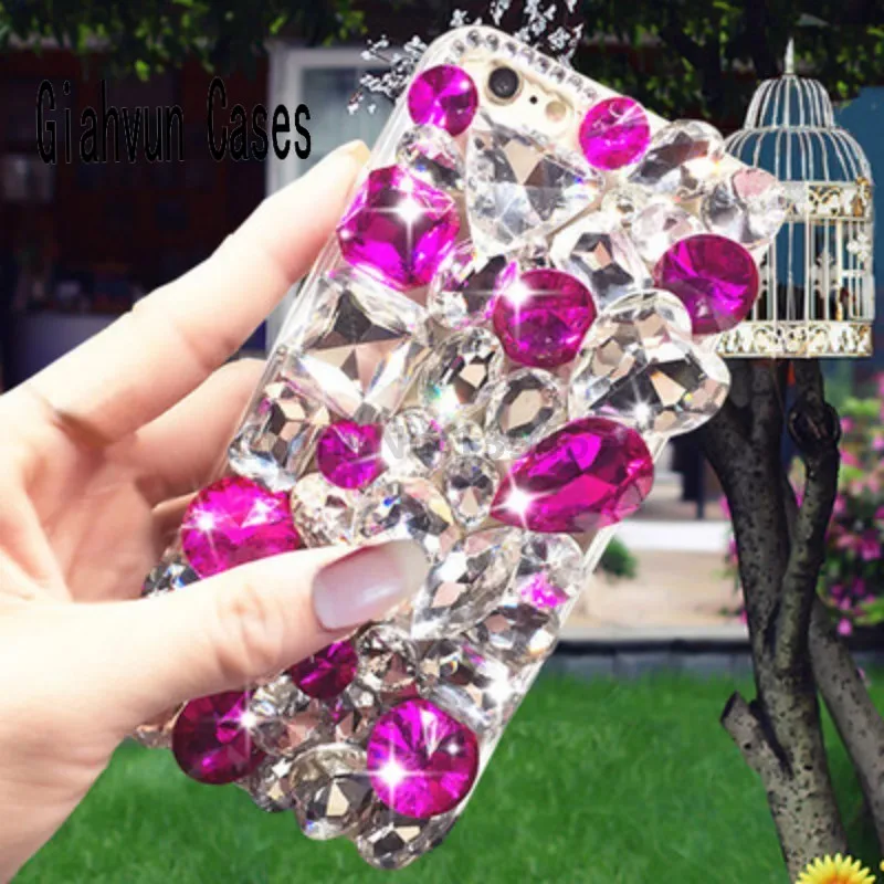 Чехол с подвеской в виде бриллианта для iPhone 4 5 SE 6 S X 7 8 Plus Samsung S3 Note 3 S6 S7 edge |