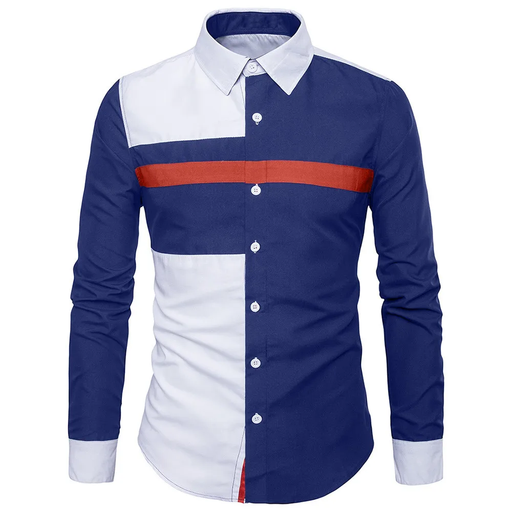 2018 мужские оксфорды с длинными рукавами Camisa Social Masculina Формальные повседневные