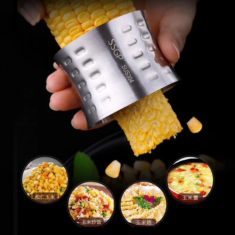 

Corn Stripper Fruit Vegetable Tools Stainless Steel Corn Cob Remover Cutter Shaver Kitchen Gadgets Accessories Supplies Products