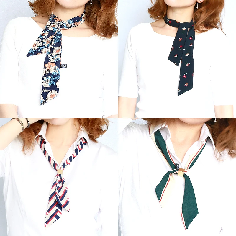 2017 Fashion Small Scarves Ribbon Women's Scarf Wild Decorative Ribbons