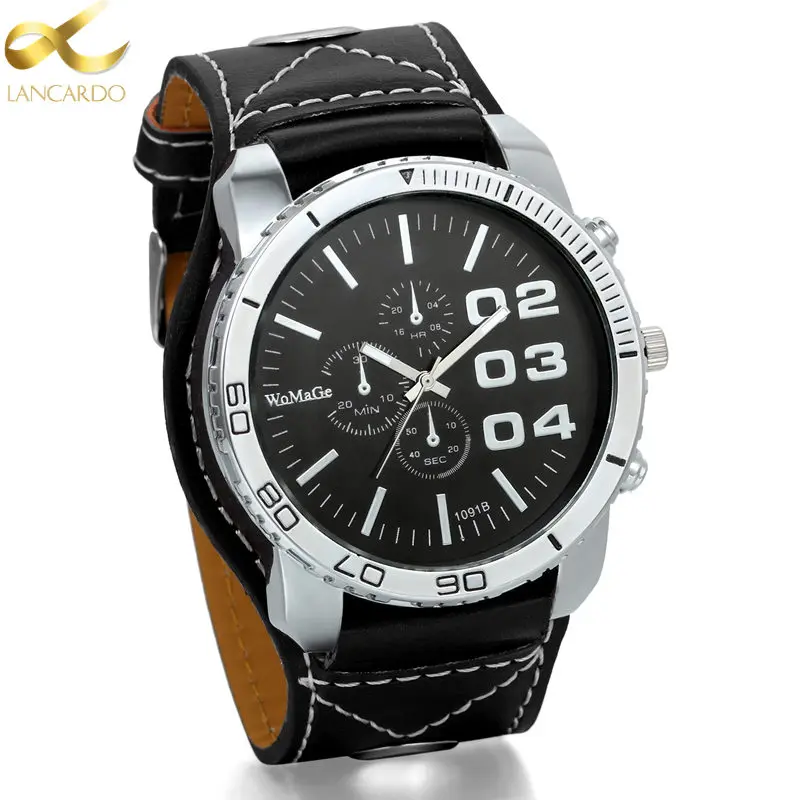

Lancardo Brand Fashion Men Sport Watches Men's Quartz Clock Man Military Army Waterproof Wrist Watch Kol Saat Erkekle