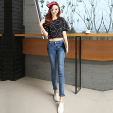 2016 spring jeans female Ms Slim pencil pants