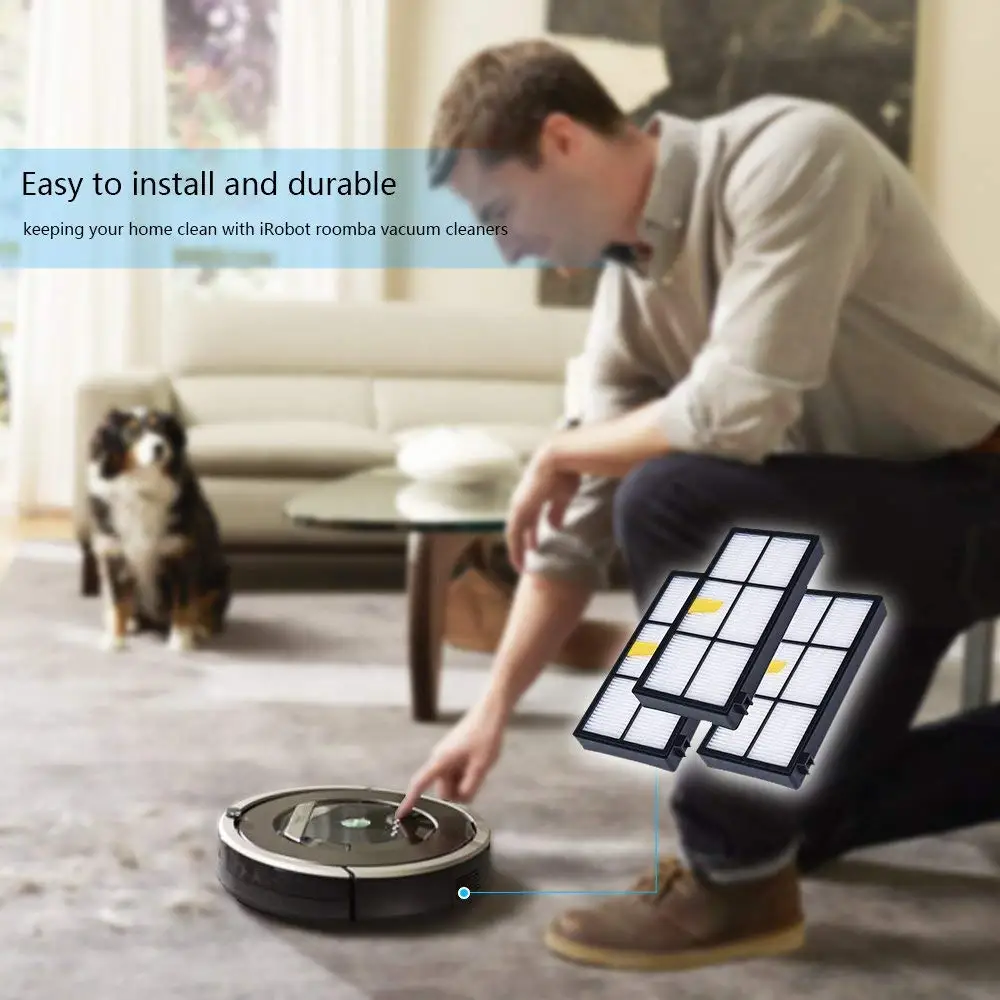 Для IRobot Roomba Запчасти комплект серии 800 860 865 866 870 871 880 885 886 890 900 960 966 980-щётки и фильтры