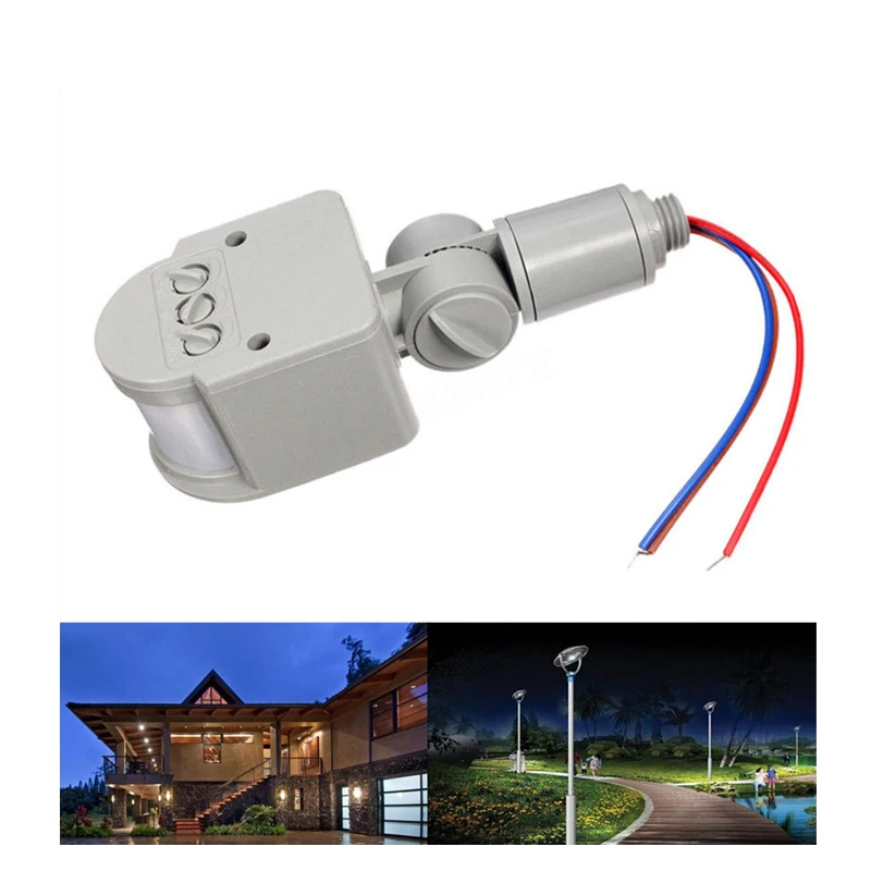 

LumiParty Outdoor 85-265V Infrared PIR Motion Sensor Detector Wall Light Switch