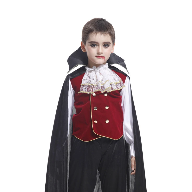 Костюм на Хеллоуин для детей, костюм вампира для девочек и мальчиков, вампира королева принц, косплей, вечерние необычный праздничный наряд, Пурим, девочка, ребенок